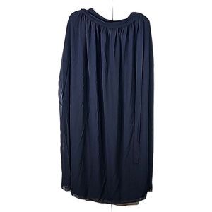 Maxi Skirt by Hanna Nikole swimsuit coverup Sheer Black Wraparound  Skirt Sz 20W